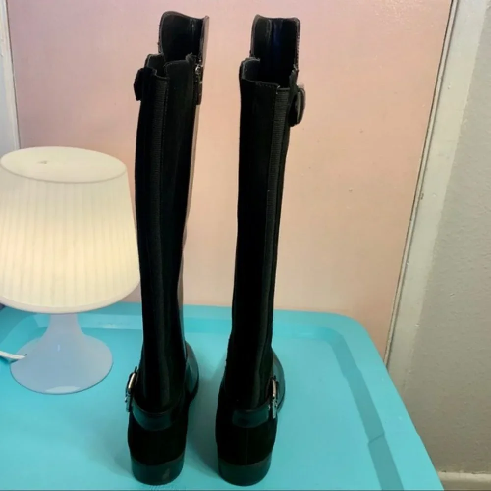 Marc Fisher leather/suede tall boots - Picture 4 of 4